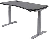 WorkPro 60"W Electric Height-Adjustable Standing Desk with Wireless Charging, Black