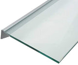 LTL Home Products Wallscapes Glacier 8" x 24" x 3/8", Opaque Glass Shelf Kit, 8"X24"