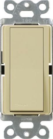 Lutron CA-1PSNL-IV Diva 15-Amp Single Pole Switch with Locator Light, Ivory