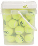 Gamma Pressureless Tennis Ball Bucket| Bucket w/40 Practice Balls| Ideal for All Court Types| Premium Tennis Accessories, Yellow