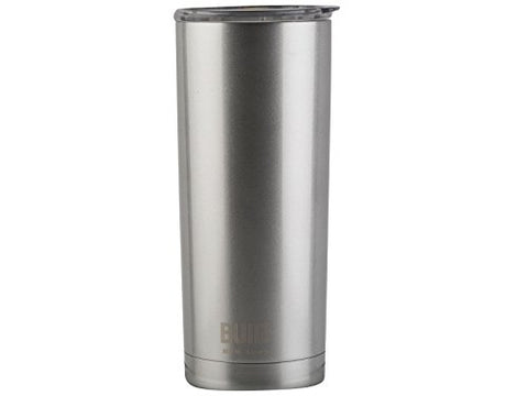 BUILT 20-Ounce Double Wall Stainless Steel Tumbler, Silver