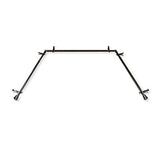 Rod Desyne AWI-Bay-15 13/16" Bay 20"-36", 38"-72"-Satin Nickel Single Curtain Rod Set, 78-144"