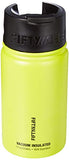 Fifty/Fifty 12oz, Double Wall Vacuum Insulated CafÃ© Water Bottle, Stainless Steel, Flip Cap w/ Wide Mouth, Lime Green, 12oz/354ml