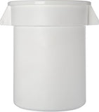 Carlisle 34102002 Bronco Round Waste Container Only, 20 Gallon, White (Pack of 6)