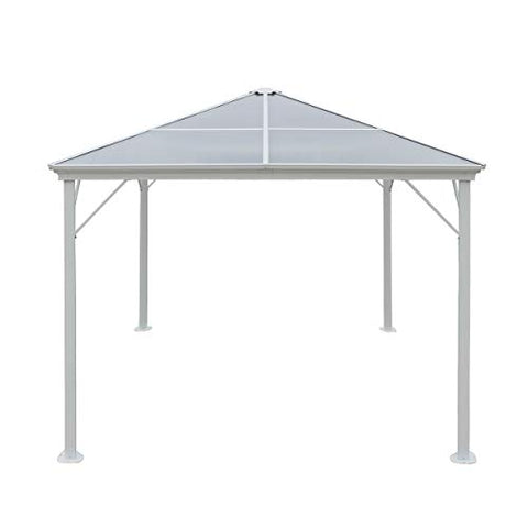 Christopher Knight Home 303382 Halley Outdoor 10 x 10 Foot Gazebo, White