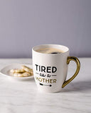 Pearhead Whimsical Parent Mug, Graphic Coffee Mug, Mother and Father Mugs