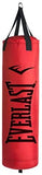 Everlast 80LB Heavy Bag Heavy Punching Bags, Red/Black,