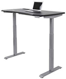 WorkPro 60"W Electric Height-Adjustable Standing Desk with Wireless Charging, Black