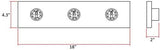 Design House 519280 3 Light Vanity Light, Satin Nickel, 18"