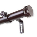Rod Desyne 1" Bun Curtain Rod, 66-120", Gold