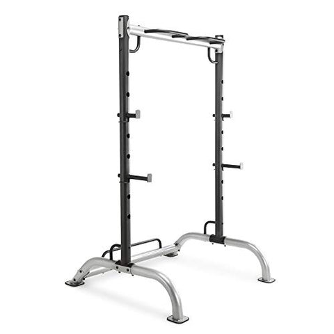 Marcy Cage Squat Rack Pull Up and Push Up Station with Olympic Barbell Catches MWB-70500
