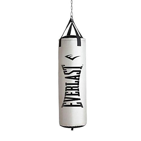 Everlast Fitness Workout Nevatear 60 Pound Heavy Boxing Punching Bag, Platinum