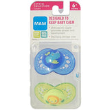 MAM Crystal Orthodontic Silicone Pacifiers 6+ Months, Assorted 2 ea