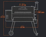 Traeger Grills TFB88PZBO Pro Series 34 Pellet Grill and Smoker, 884 Sq. In. Cooking Capacity, Bronze