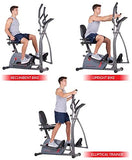 Body Champ Trio Trainer All in One Elliptical, Upright Stationary, and Recumbent Exercise Bike Plus Seated and Sprint Road Bike Cycling BRT5350