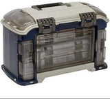 Plano Molding Storage Case - External Dimensions: 18" Length X 9.5" Width X 11" Height - Tackle - 1 (728000)- Blue Plastic Handy - Lid, Compact, Dual Side Storage, Removable Utility Box.