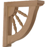 Ekena Millwork BKT01X07X07ADAL 1 1/2-Inch W by 7-Inch D by 7-Inch H Andrea Wagon Wheel Bracket, Alder