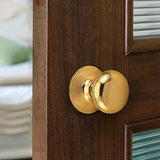 Design House 753251 Cambridge Dummy Door Knob, Polished Brass