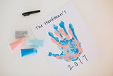 Pearhead DIY Handprint Frame and Paint Kit, Family Craft Night Ideas, DIY Gifts