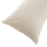 Body Pillow Cover, Soft Micro-Suede Pillowcase with Zipper, Fits Pillows Up To 50 Inches by Lavish Home (Chocolate)