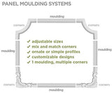 Ekena Millwork Seville PML01X00SE Panel Moulding, 1 1/2"H x 3/4"P x 94 1/2"L, Factory Primed