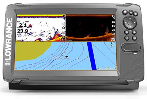 Lowrance HOOK2 9 - 9-inch Fish Finder with SplitShot Transducer and US Inland Lake Maps Installed 