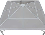 Christopher Knight Home 303382 Halley Outdoor 10 x 10 Foot Gazebo, White