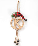 Ltd. Christmas Monogram Bell Ornament, K