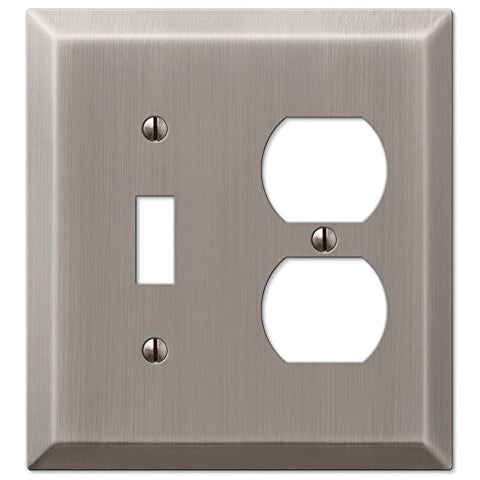 Century Antique Nickel Toggle / Duplex Outlet