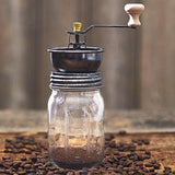 Country Mason Jar Coffee and Nut Grinder