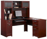 Realspace Magellan Collection L-Shaped Desk, Classic Cherry Item # 475958