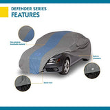 Duck Covers-A1C264 Defender Car Cover for Sedans up to 22' - Gray/Light Blue