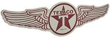 Officially Licensed Vintage Texaco Wings Logo Embossed Metal Wall Decor Sign for Bar, Garage or Man Cave