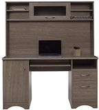 Realspace Pelingo 56"W Desk with Hutch, 64"H x 55-1/2"W x 23"D, Gray