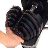 Bowflex SelectTech 1090 Adjustable Workout Exercise Dumbbell Weights for Home and Gym Strength Training (3 Pack)