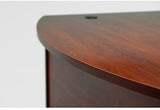 Bush Business Furniture Series C 72W Bowfront Desk Shell in Hansen Cherry