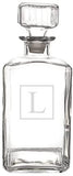 Cathy's Concepts Personalized Whiskey Decanter, Letter L