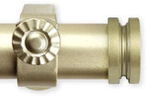 Rod Desyne 1" Bun Curtain Rod, 66-120", Gold