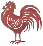Red Rooster, Metal Rooster, Wall Decor, Farmhouse Decor, Farm Decor