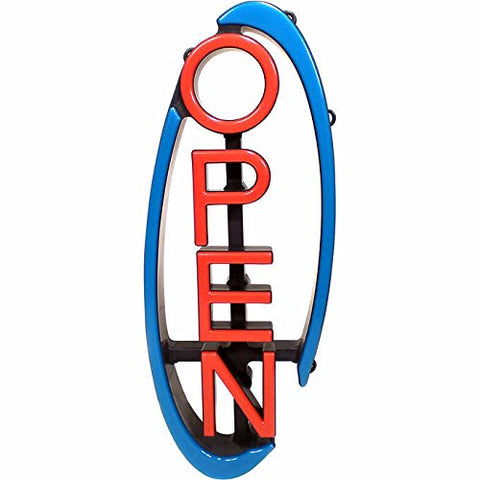 Mystiglo Large Swivel Multi-Directional Open Business Sign w/Remote - Hang Horizontal or Vertical