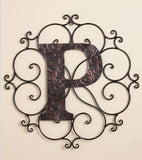 Personalized Letter "P" Metal Wall Art - Great Gift!