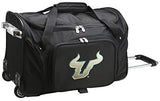 NCAA South Florida Bulls Wheeled Duffel Bag, 22-inches, CLSFL401