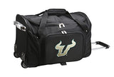 NCAA South Florida Bulls Wheeled Duffel Bag, 22-inches, CLSFL401