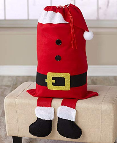 LTD Commodities Giant Sacks with Dangle Legs - Santa