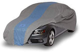 Duck Covers-A1C264 Defender Car Cover for Sedans up to 22' - Gray/Light Blue