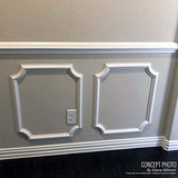 Ekena Millwork PNL22X09LE 21 5/8-Inch W x 8 5/8-Inch H x 5/8-Inch P Legacy Rectangle Wall/Door Panel