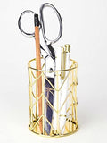 U Brands Pencil Cup, Wire Metal, Gold - 897U06-24