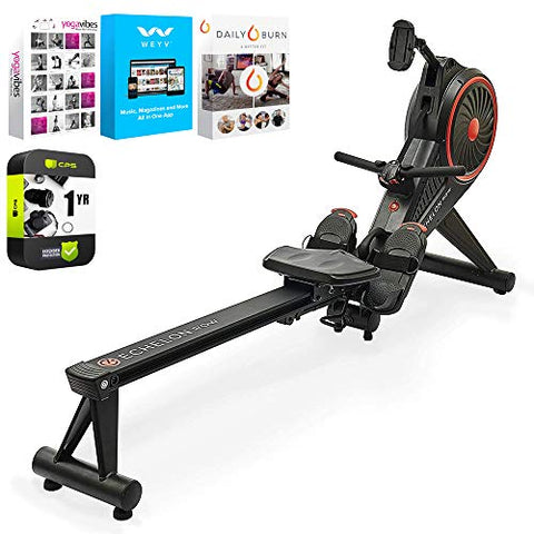 Echelon ECH-Row Smart Rower Bundle with Tech Smart USA Fitness & Wellness Suite and 1 Year Extended Protection Plan
