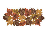 Xia Home Fashions Autumn Leaves Table Runner, 16''x36'', Brown