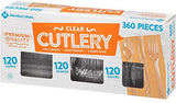 Full length - Member's Mark Clear Cutlery Combo Pack - 360 ct.